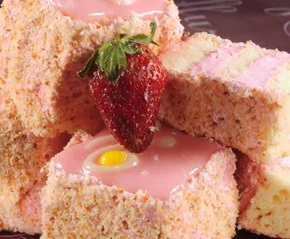 Flurys Strawberry Cube Pastry