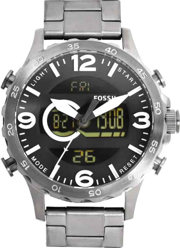fossil analog digital watches for mens