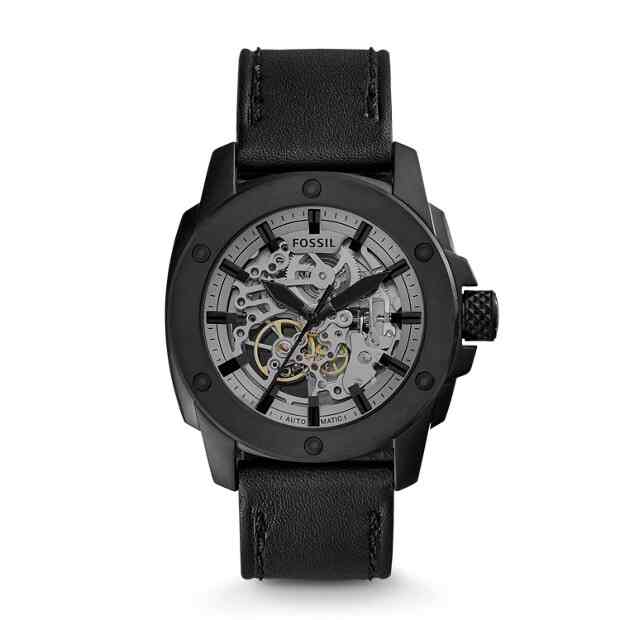 Fossil Men Leather Gunmetal Watches Price Starting From Rs 9 595 Find Verified Sellers at Justdial