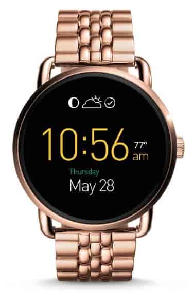 Fossil FTW4010 Black Smart Watch Gold Strap Free Size in Chennai