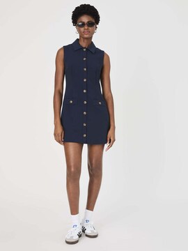 dress jersey fabric Edith Blue Floral Jersey Midi Dress – Finery London main image 1