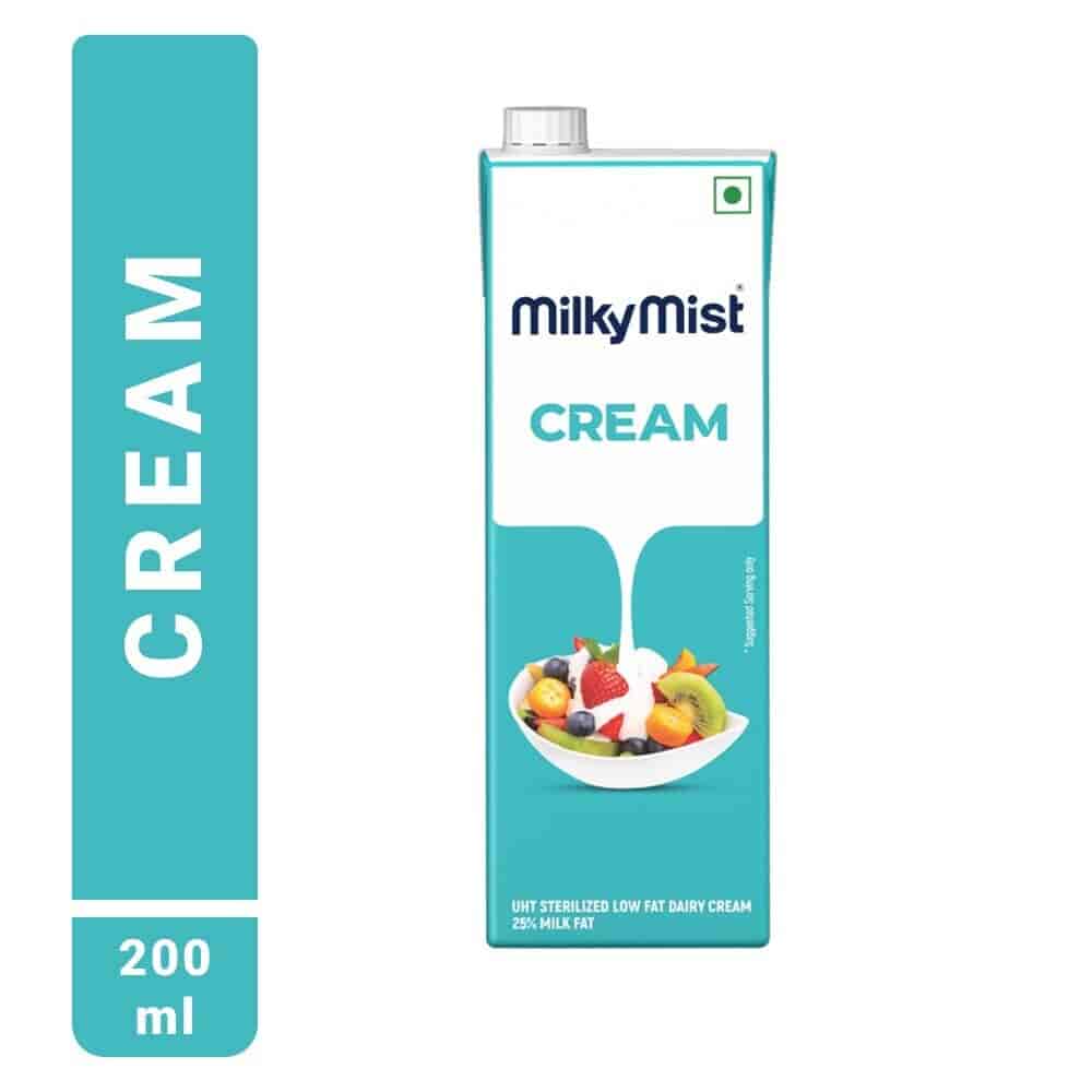 Milky Mist Fresh UHT Milk Cream (200 ml) - Milk Cream - Navkar