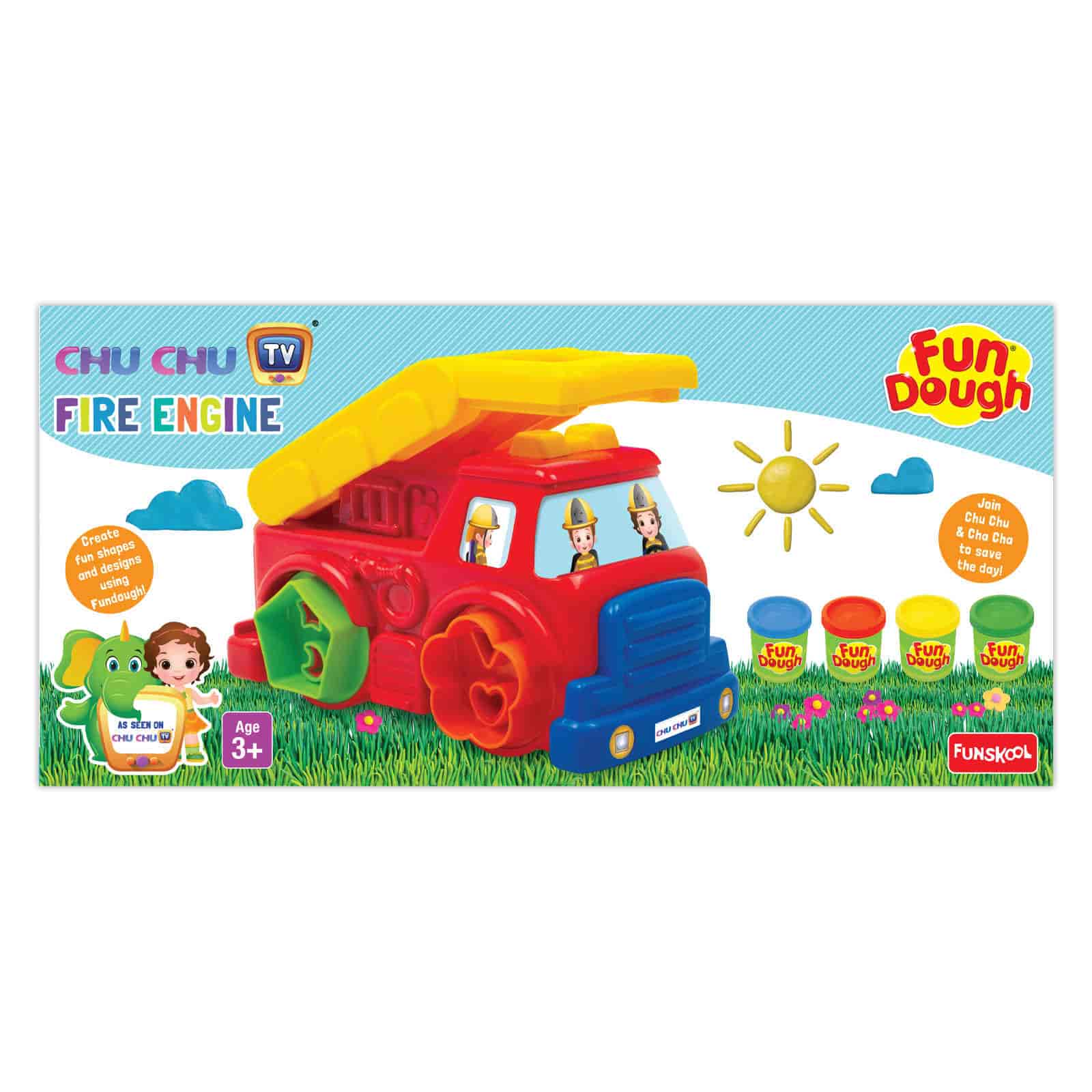 Funskool Chuchutv Fire Engine Fun Dough