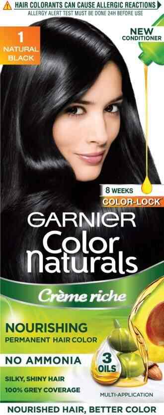 Garnier Color Naturals Natural Black Hair Color 70 Ml Features