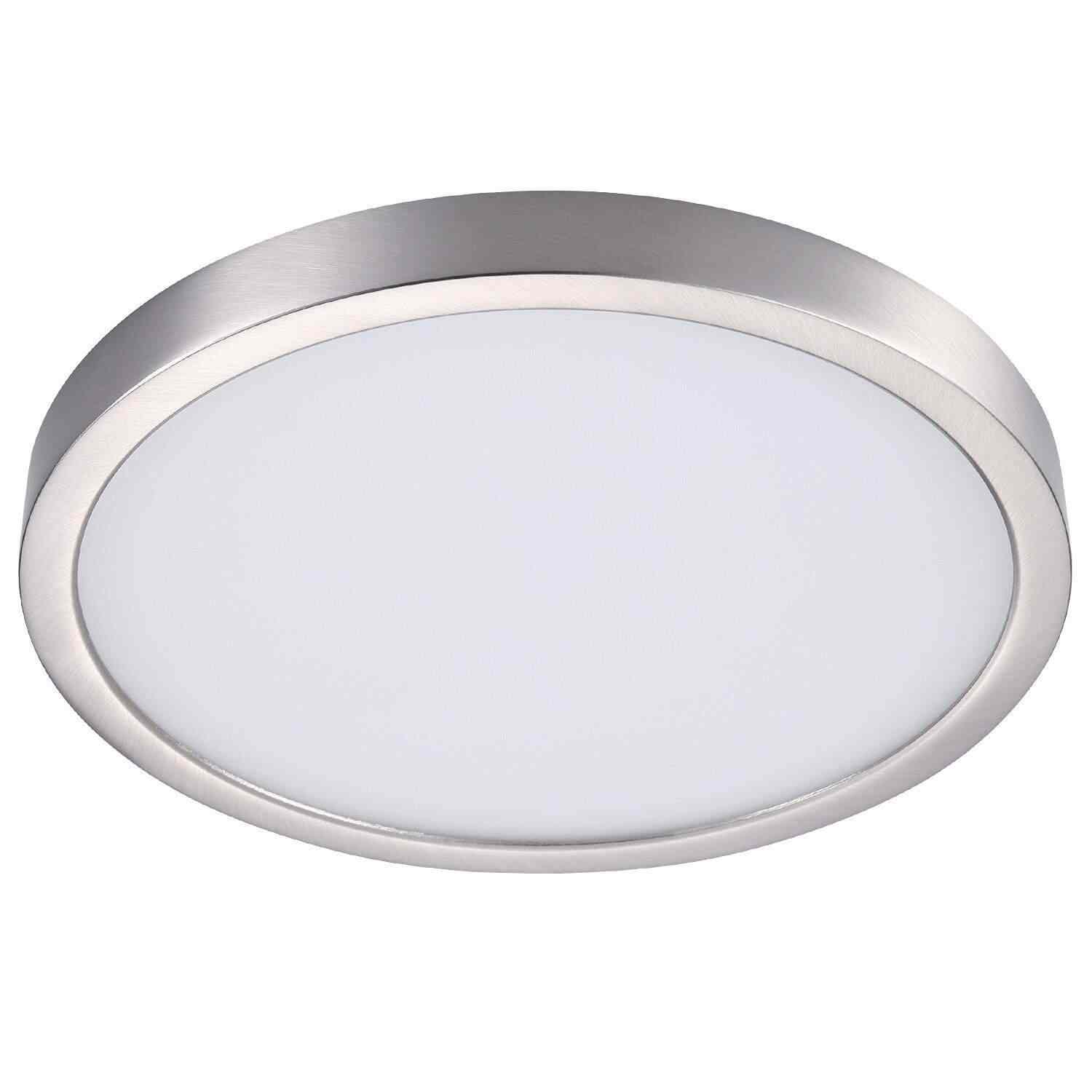 Getinlight 25 Cm 10 Dimmable Flush Mount Ceiling Fixture 17 Getinlight 25 Cm 10 Dimmable Flush Mount Ceiling Fixture 17 Watt Brushed