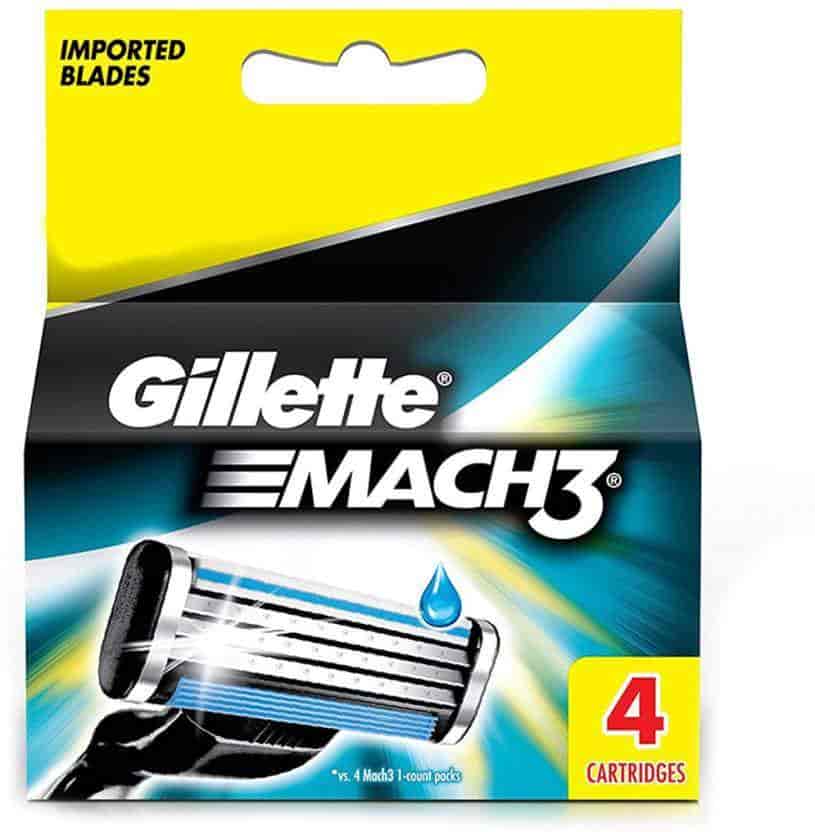 Gillette Mach 3 Cartridge Shaving Razor (4 pc)