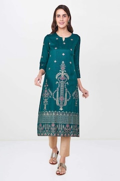 Global Desi L Dark Green Ethnic Kurta - Global Desi L Dark Green Ethnic  Kurti Price Starting From Rs 2,133. Find Verified Sellers in Delhi - JdMart