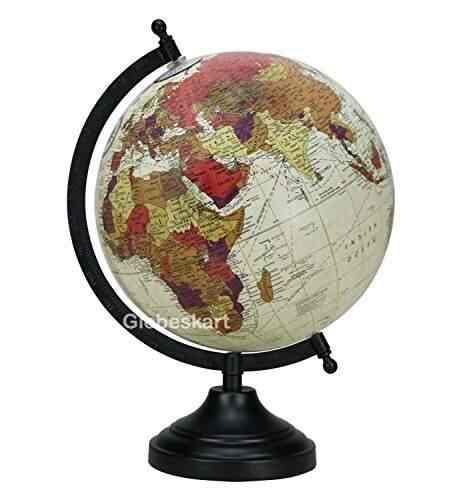 Buy Globeskart Educational Antique Globe With Black Matt Arc And