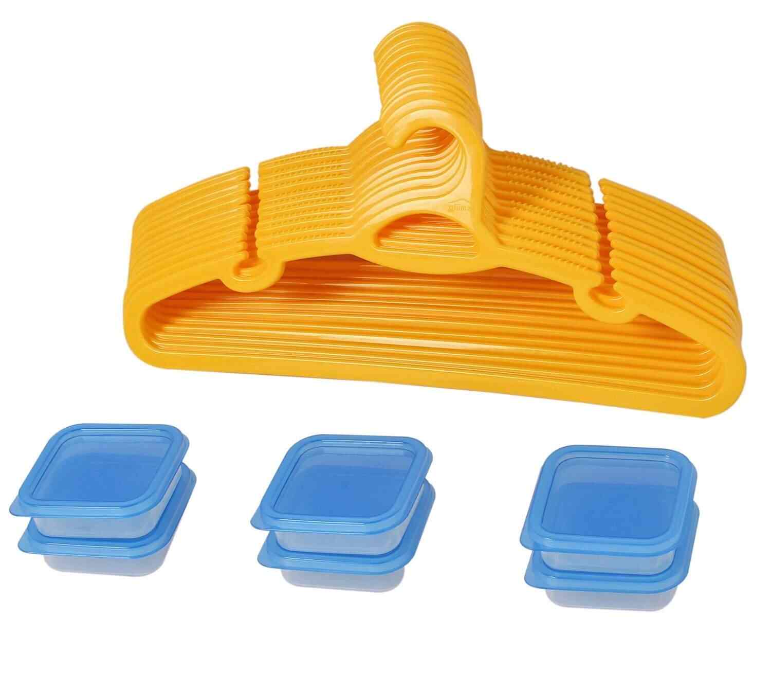 Buy Gluman Combo Of 12 Smart Clothes Hangers Yellow Amp 6