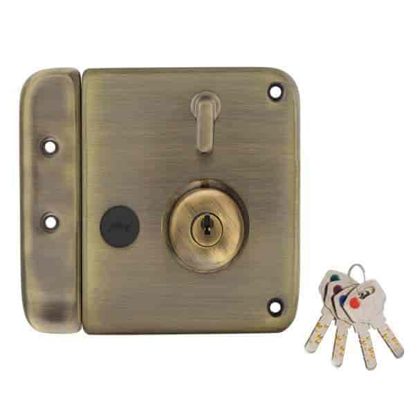 Godrej Gold Alloy Steel Ultra Xl Plus Tribolt 2C Deadbolt Rim Lock
