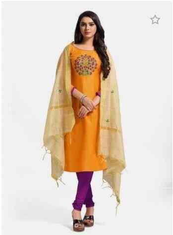 Purple south silk churidar material 