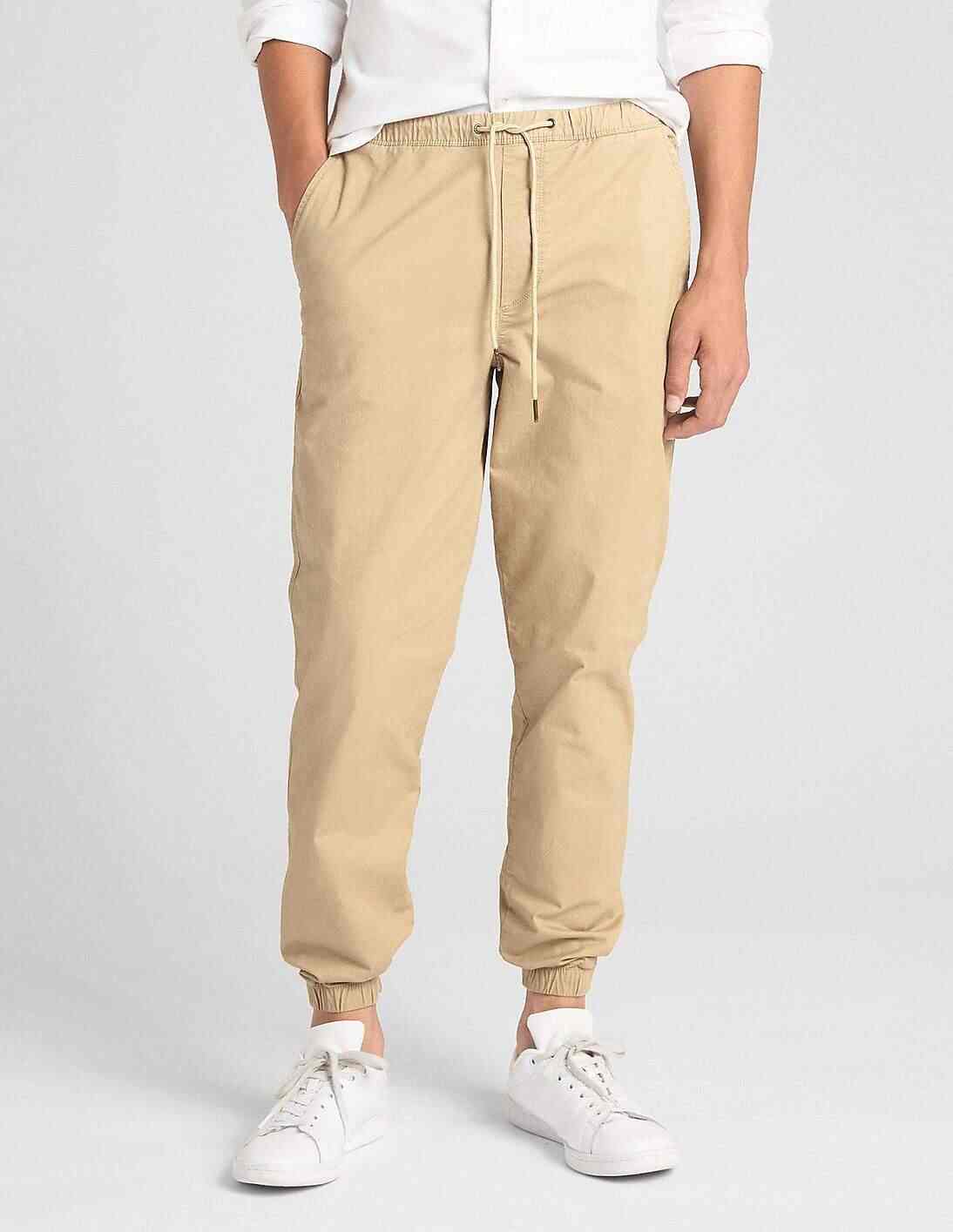 Twill joggers hot sale with gapflex