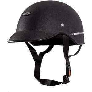 Habsolite Kosset Wrinkle Open Mini Helmet Black in