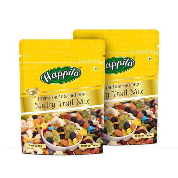 Happilo Premium International Nutty Trail Mix 200 g (Pack of 2)
