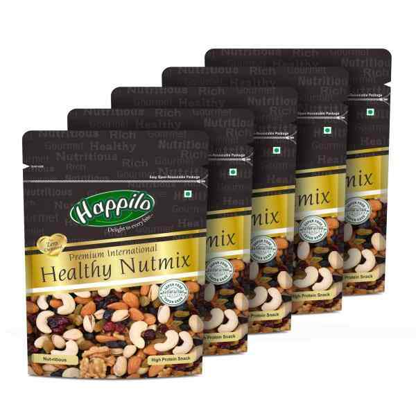 Happilo Premium International Healthy Nutmix 200 g (Pack of 5)
