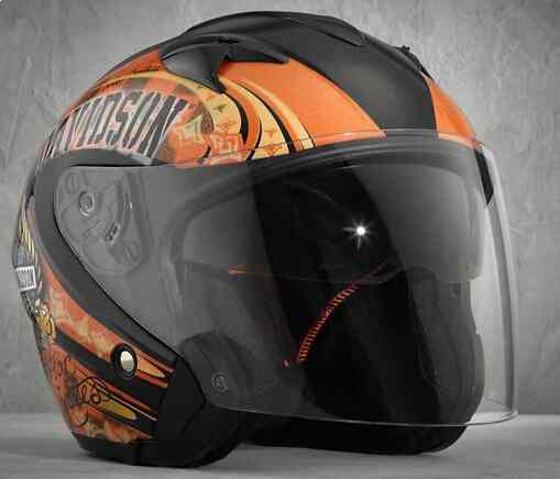 harley open face helmet