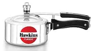 Hawkins Classic CL15 Aluminium 1.5 ltr Pressure Cooker (Pack of, Silver)