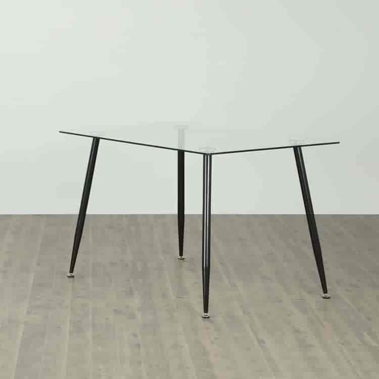Home Centre Helios Nora 4-Seater Fixed Dining Table (Black)