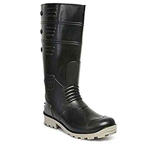 Safety Gumboots Plain Toe Boot Black 