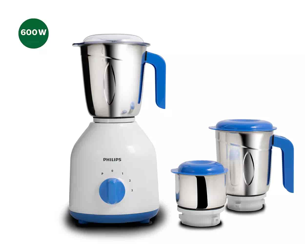 PHILIPS Daily Collection HL7555/00 600W Mixer Grinder (Celestial Blue, Bright white)