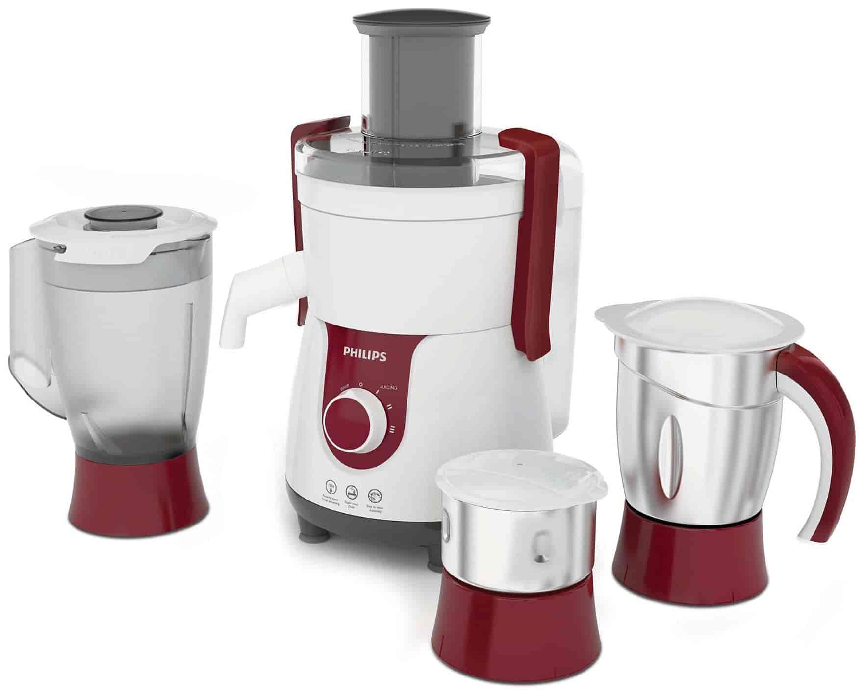 PHILIPS HL7715/00 700W Juicer Mixer Grinder (Pistil Red)