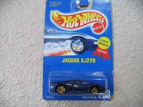 Buy Hot Wheels Jaguar Xj220 All Blue Card 203 Dark Blue W Gold