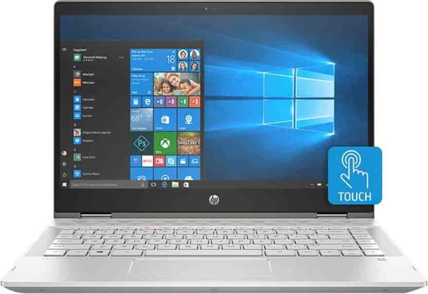 HP Pavilion x360 14-cd0077TU Laptops (8th Gen i3-8130U/4GB DDR4/1TB+8GB SSHD/Intel UHD Graphics/Win 10/HP Pen/MS Office H&S 2016) Natural Silver