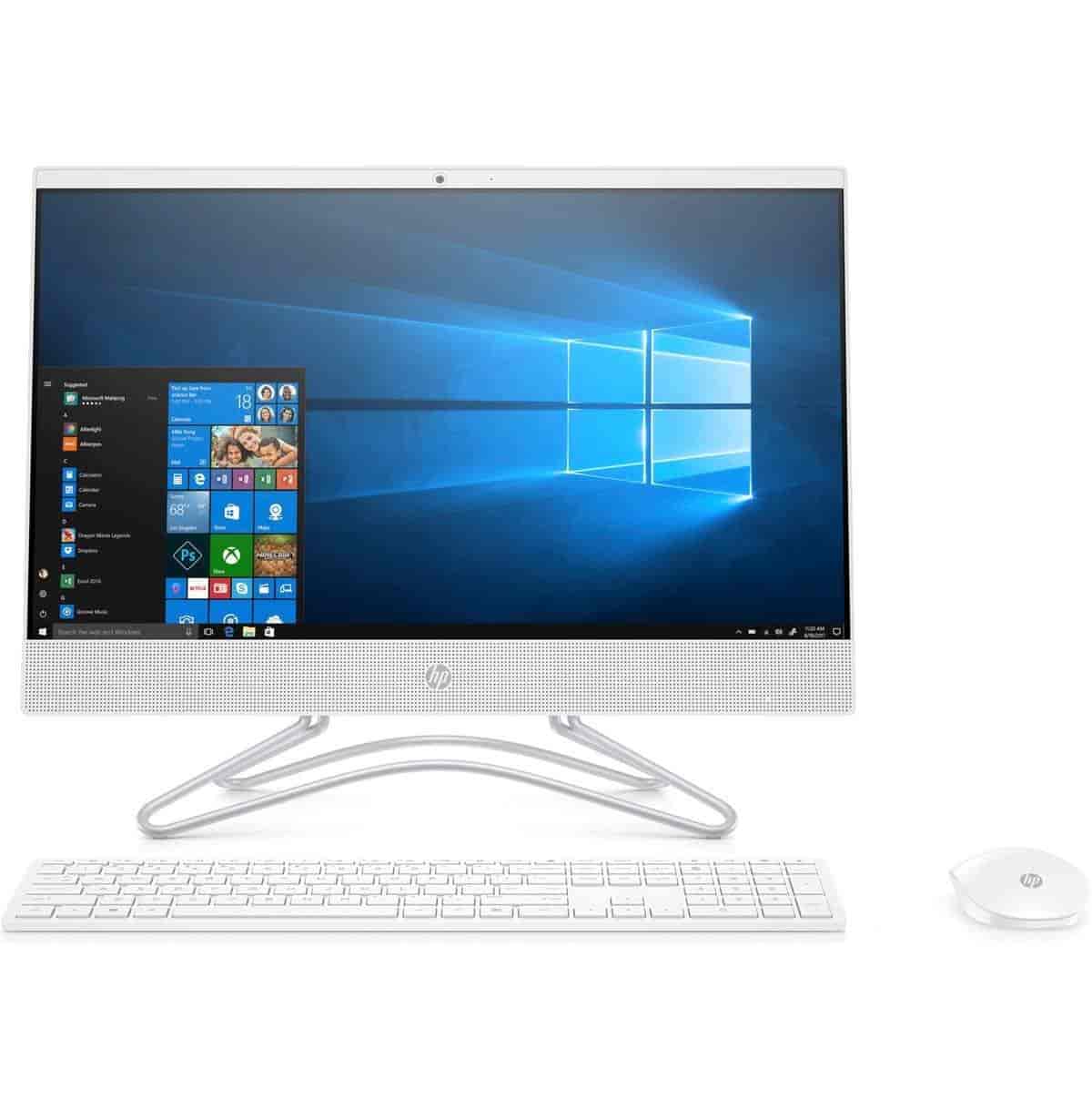 HP 22-C0010in 21.45- All-in-One Desktop (Intel Pentium Silver J5005/4GB/1TB/Windows 10 Home/Integrated Graphics), Snow White
