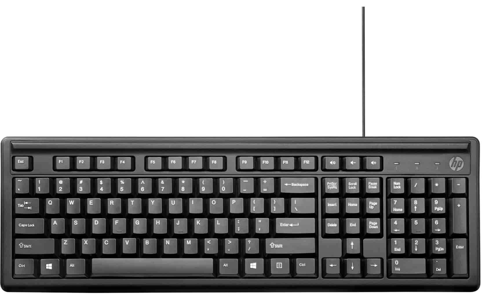 HP 100 Keyboard Black (2UN30AA)