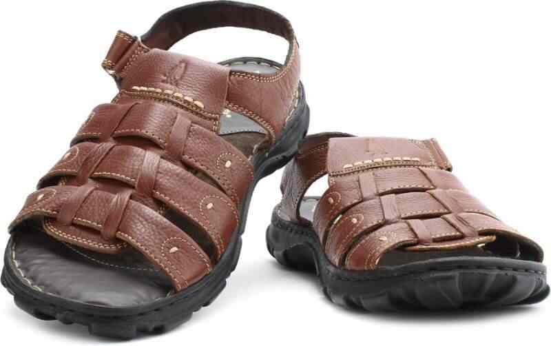 Hush Puppies Men Sandals (Size - 8, Brown)