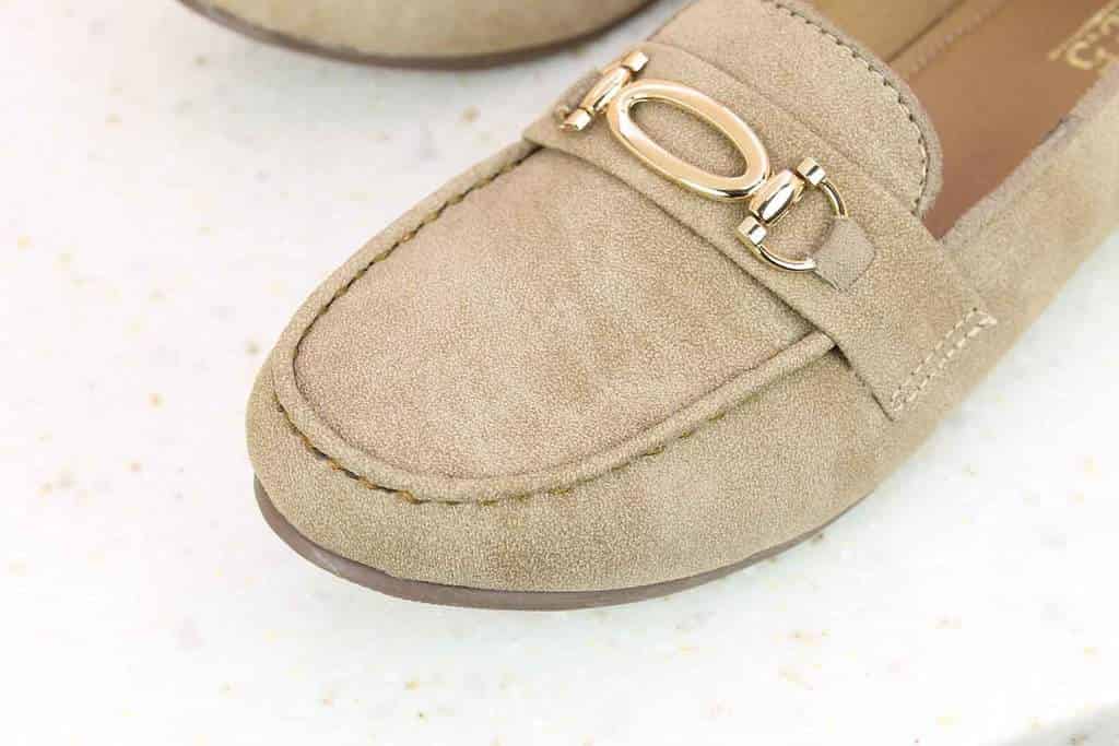 Inc.5 Suede Flat Closed (Dark Beige, 10)