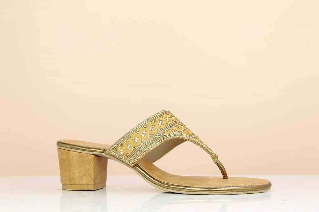 Inc.5 Party Wear WomenThong (Antique Gold, 10)
