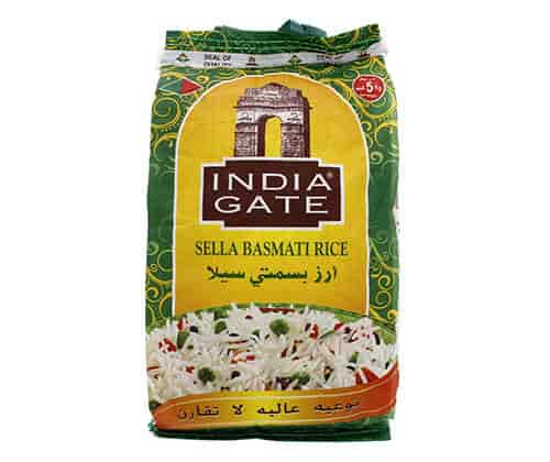 India Gate Sella Golden and white Basmati Rice (1 Kg)