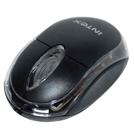 INTEX Opti Little Wonder PS2 Wired Computer Mouse Black