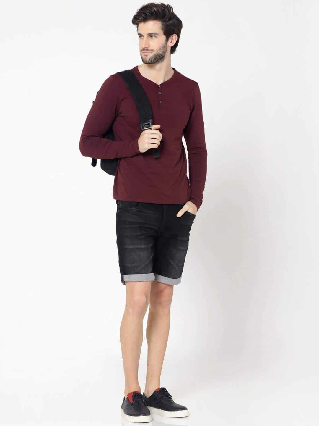 JACK & JONES Black Rick Regular Fit Denim Shorts [XL]