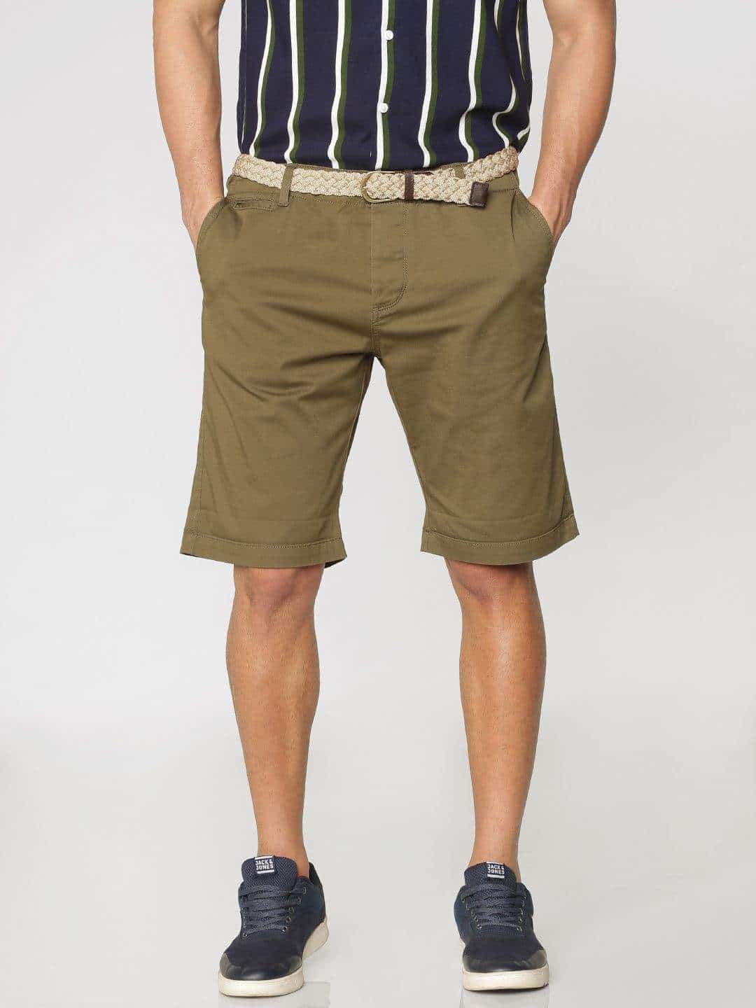 JACK & JONES Green Chino Shorts [S]