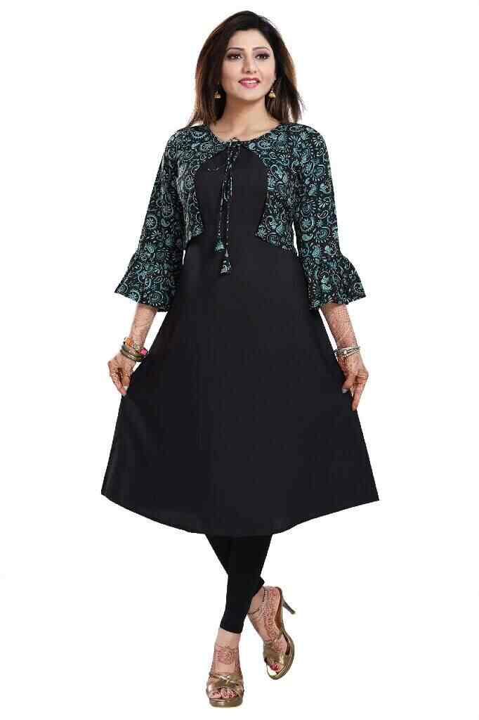 jacket wali kurti