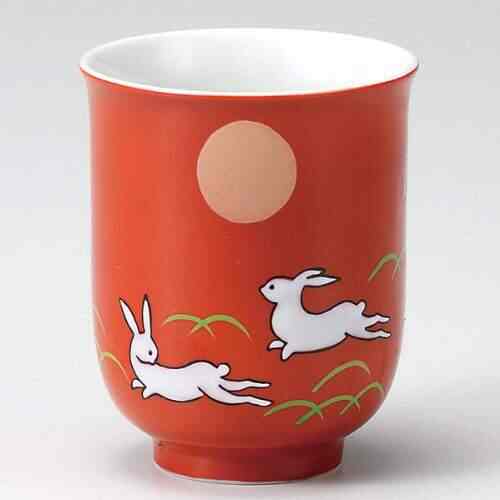 Kutani Yaki Japanese Yunomi Tea Cup Rabbit ware