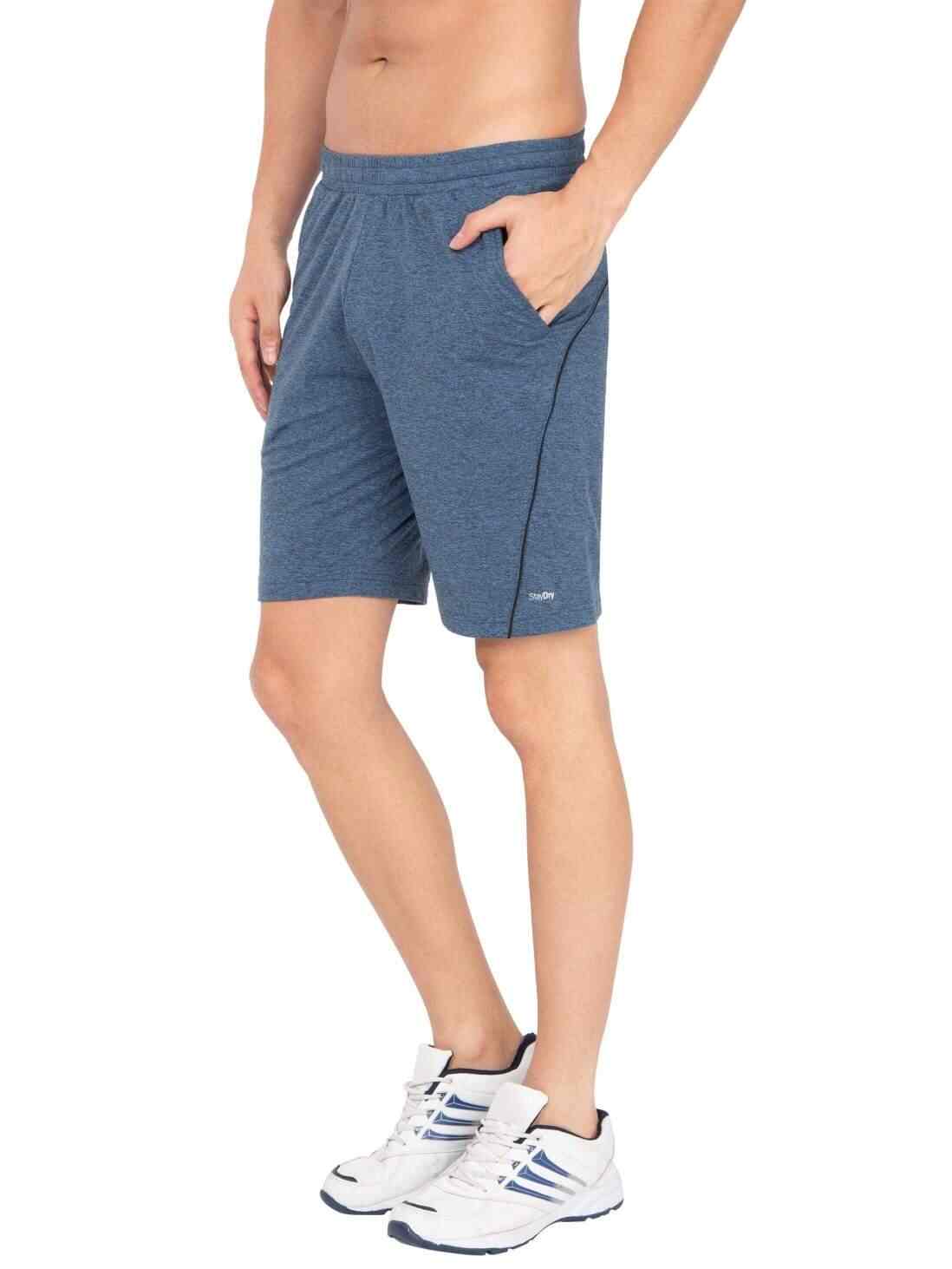 Jockey True Black Melange Shorts in 