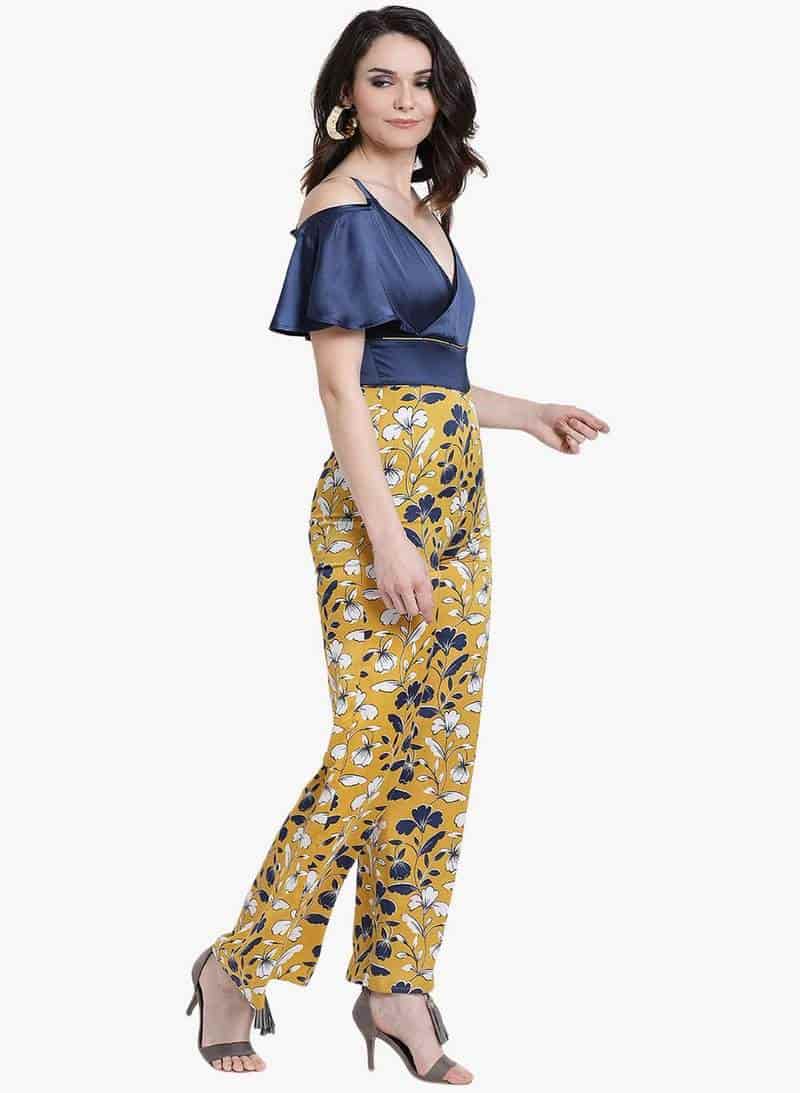 Kazo 118306 Printed Jumpsuit (Mango Mojito)