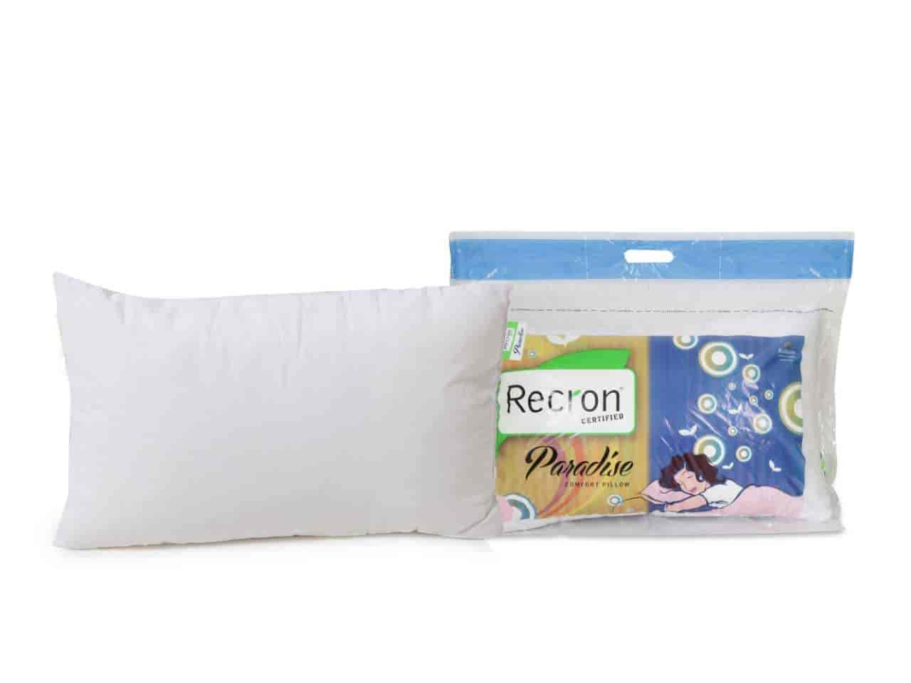 Recron Polyester Fibre Solid Sleeping Pillow Pack of 5 White Pillows Nand International Best bed sheets hotel bedsheets and blanket manufacturer in panipat Rishi Colony Panipat Haryana