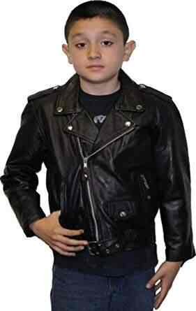 gucci kids leather jacket