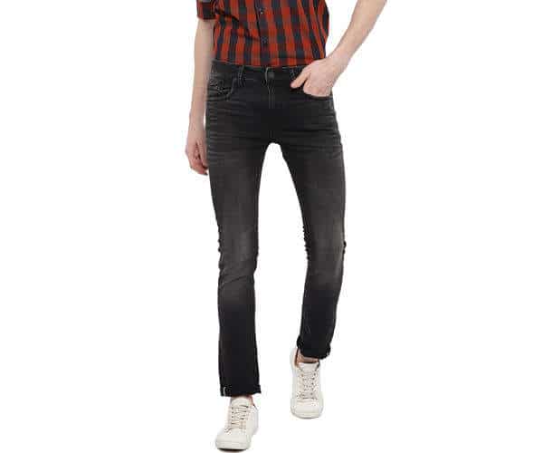 KILLER Easies Solid Black Color Cotton Slim Fit Jeans