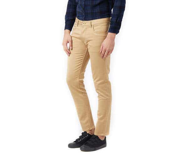 KILLER Solid Beige Color Slim Fit Jeans