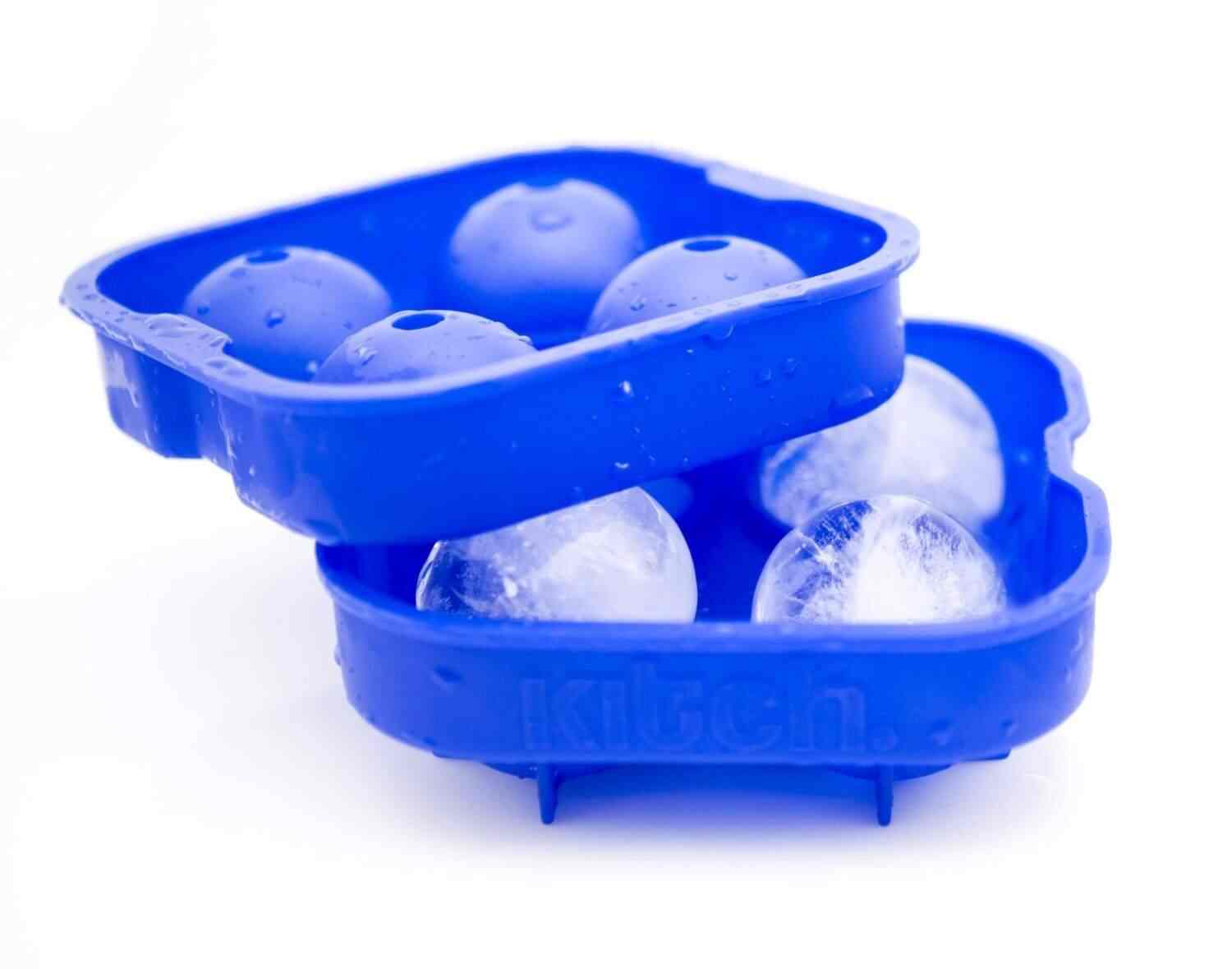 Kitch Ice Ball Maker Mold Flexible Silicone Tray Molds 4 Kitch Ice Ball Maker Mold Flexible Silicone Tray Molds 4 X 5cm