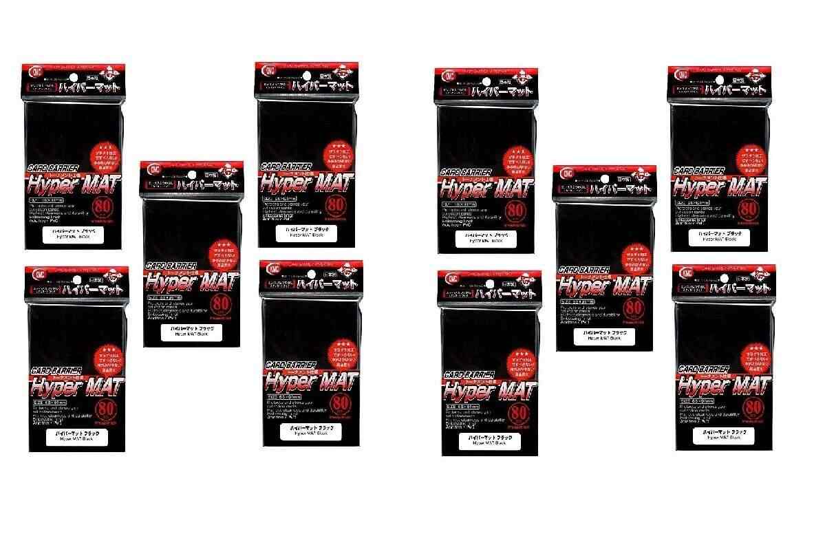 Buy Kmc Hyper Matte Sleeves Black 10 Sets 10 Packs Total 800