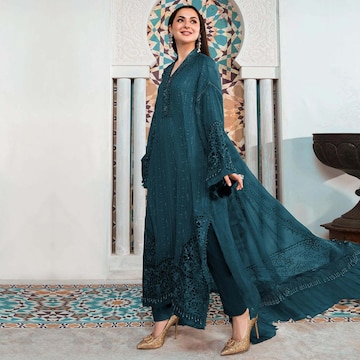 Party Wear Salwar Suit Dress Material in India - Dealers, Manufacturers &  Suppliers - Justdial