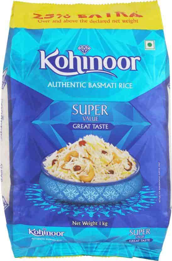 Kohinoor Super Value Long Grain Basmati Rice - 1 kg