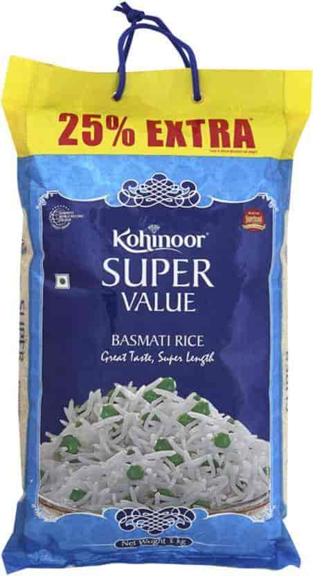 Kohinoor Super Value Long Grain Basmati Rice - 5 kg