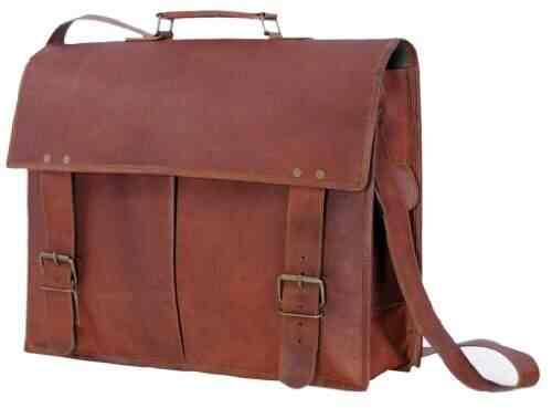 komal's passion leather messenger bag